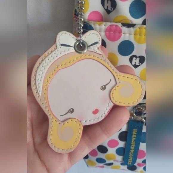 Y2K Harajuku Lovers 90"s Crossbody Bag Heart Girl Purse Blue Yellow Pink Vintage - Picture 12 of 15